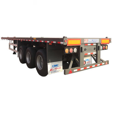 12400*2500*1580mm, 12400*2500*1580mm CIMC 3 eixos Container Semi-remolque 60tons