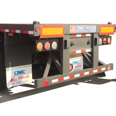 12400*2500*1580mm, 12400*2500*1580mm CIMC 3 eixos Container Semi-remolque 60tons