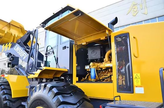 8000*3016*3515 Dimensão LW500F Carregador de rodas 5 toneladas Carregador de minas Weichai/Cummins Motor