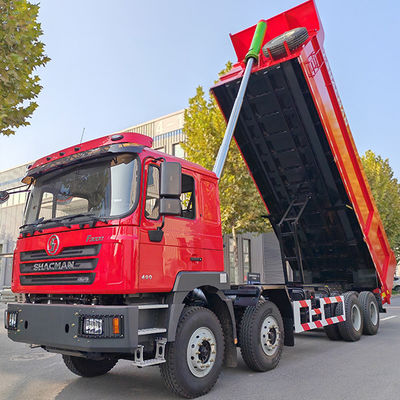 12 Número de mudança para a frente Shacman 8X4 F3000 camiões de descarga para máquinas pesadas cabina plana