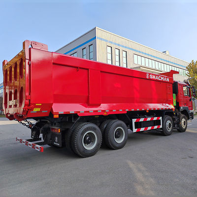12 Número de mudança para a frente Shacman 8X4 F3000 camiões de descarga para máquinas pesadas cabina plana