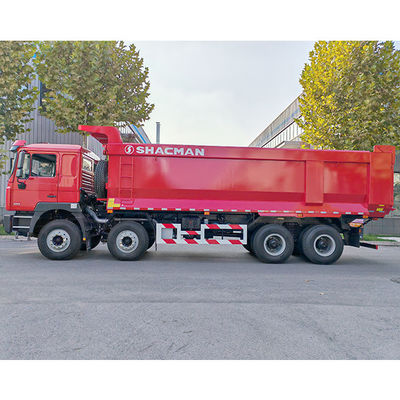 12 Número de mudança para a frente Shacman 8X4 F3000 camiões de descarga para máquinas pesadas cabina plana