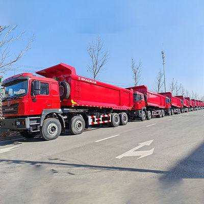 12 Número de mudança para a frente Shacman 8X4 F3000 camiões de descarga para máquinas pesadas cabina plana