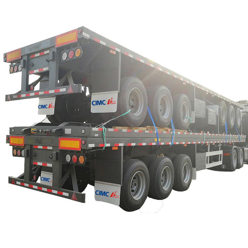 12400*2500*1580mm, 12400*2500*1580mm CIMC 3 eixos Container Semi-remolque 60tons